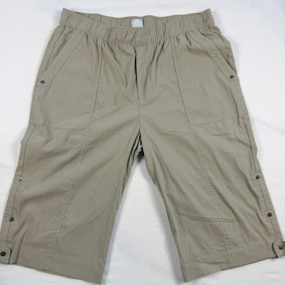 Verge Acrobat Khaki Cargo Capri Shorts